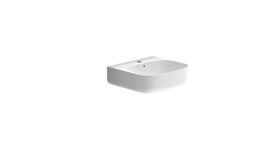 Scarabeo Moon 50R H15 lavabo appoggio 50x45 cm tondo