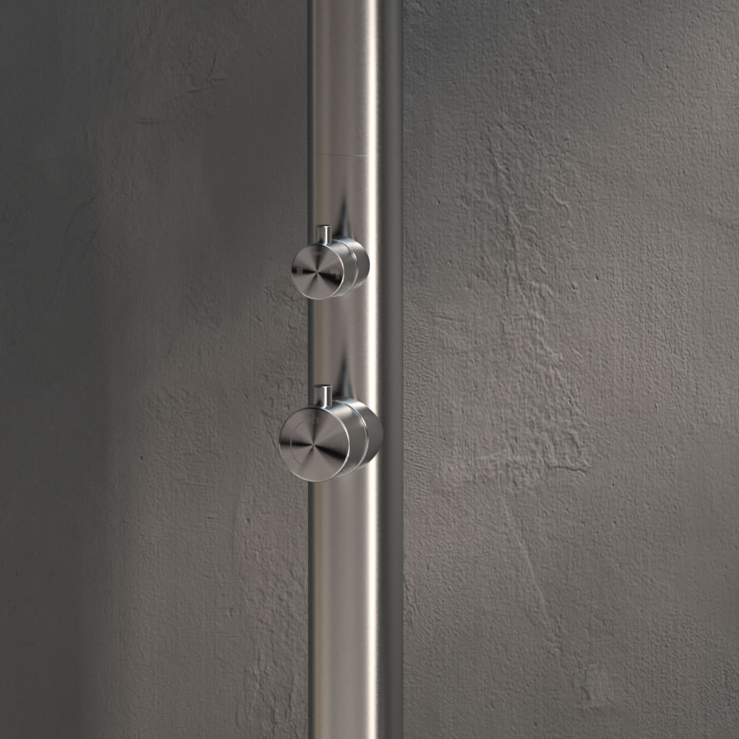 Sined DOCCIA-OLBIA-INOX doccia esterna 244 cm miscelatore