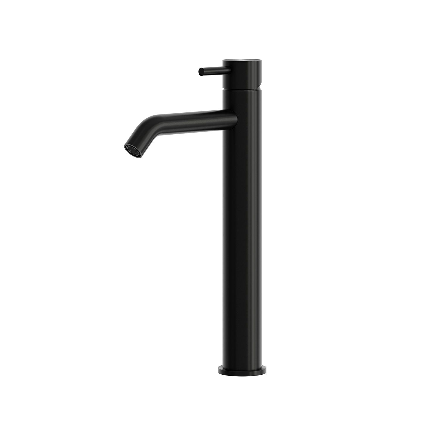 Sined Levante Alto Miscelatore Lavabo Nero Inox