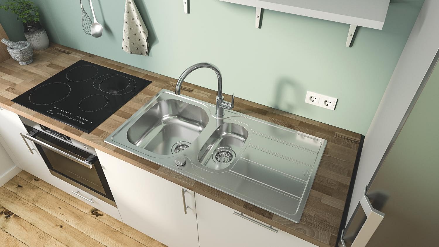 GROHE Start 31554001 miscelatore cucina cromo con doccetta