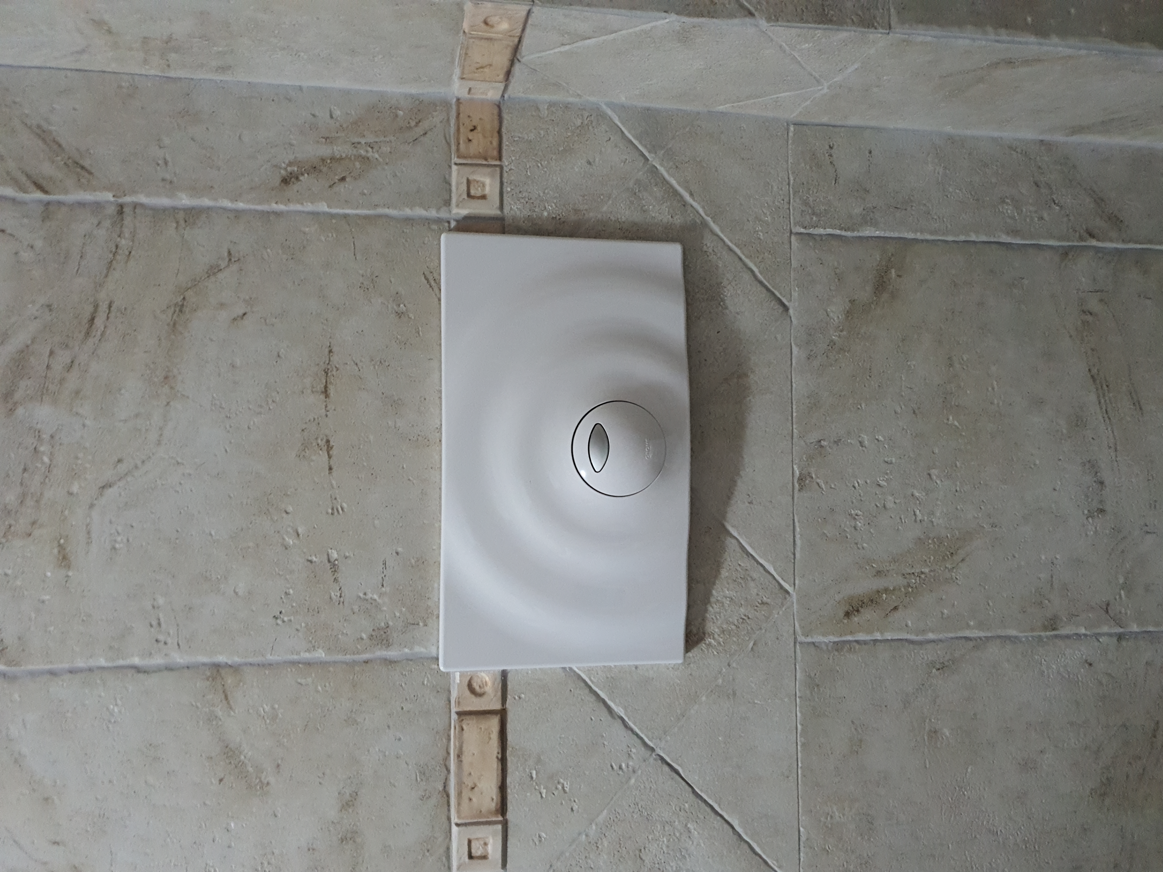 GROHE Surf 37859SH0 placca WC bianca 2 tasti risparmio