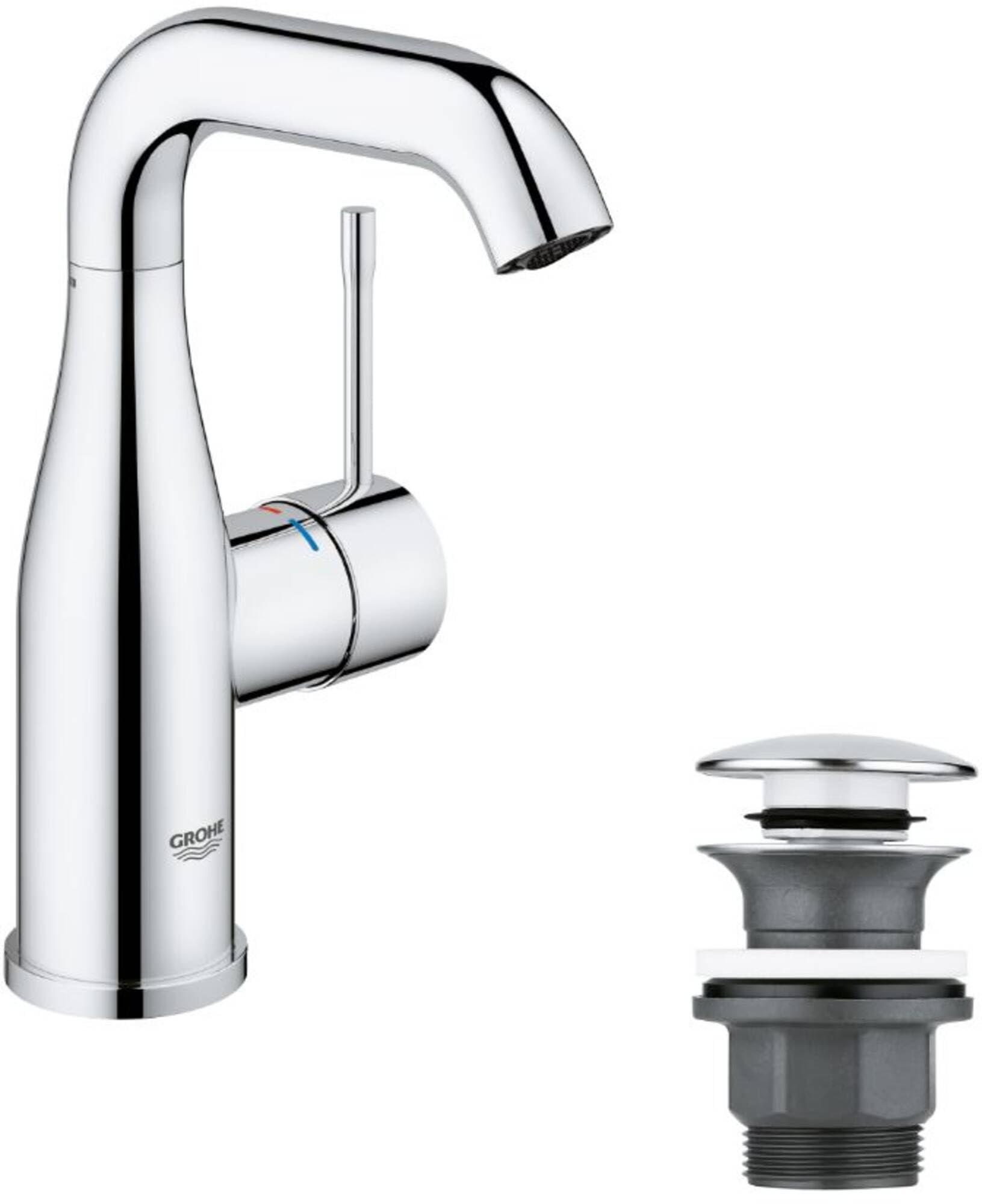 GROHE Essence 23798001 Miscelatore Lavabo Cromo con Piletta