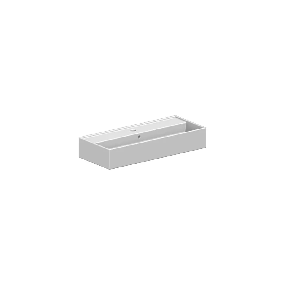 Scarabeo Teorema 80x35R Lavabo Rettangolare Bianco 80 cm