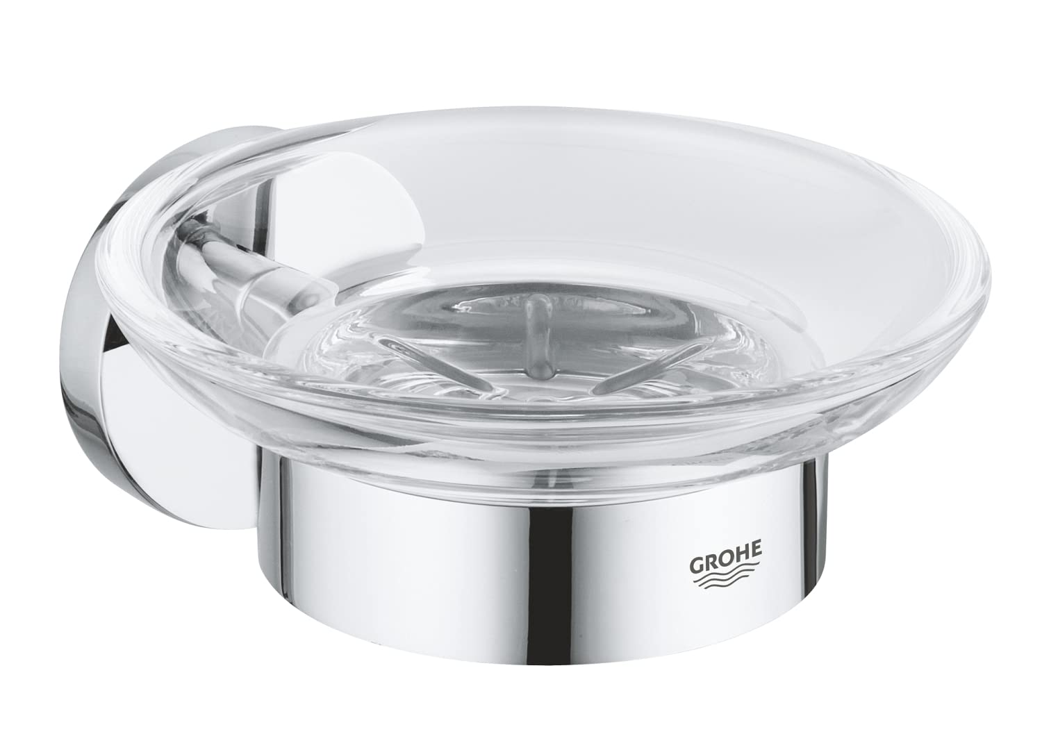 Grohe Start 411932430 Portasapone Vetro Nero Opaco 125 mm