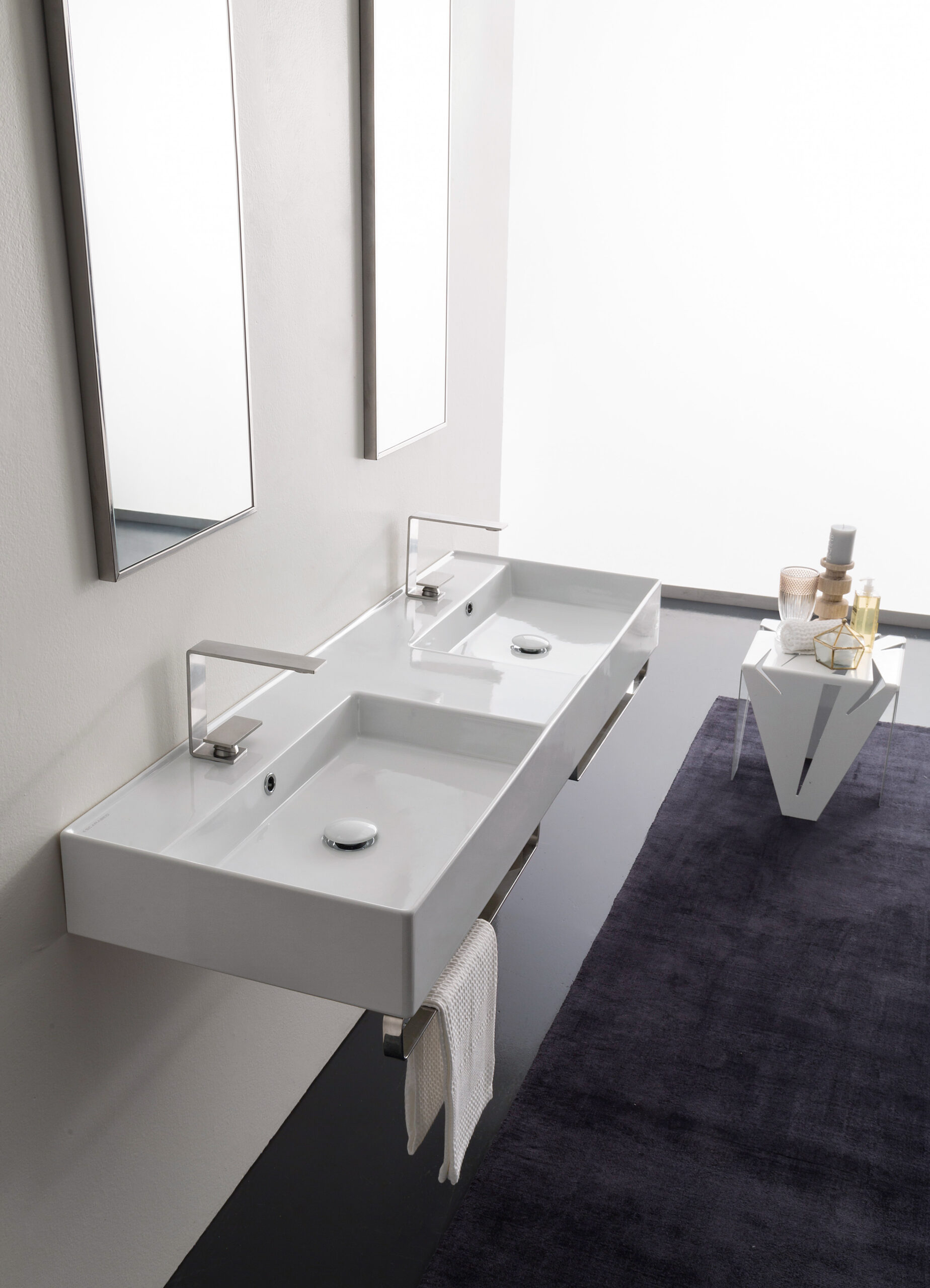 Scarabeo Teorema 2.0 121x46 lavabo in ceramica