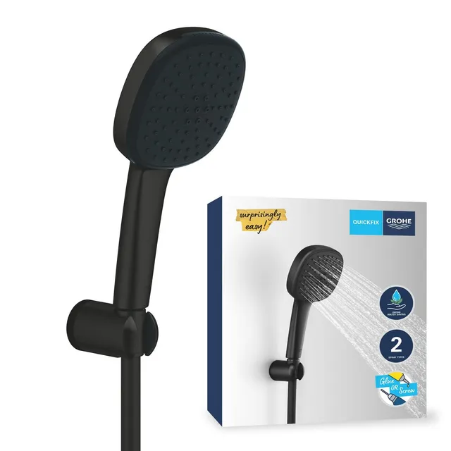 Grohe Vitalio Comfort 263992431 Set Doccia Squadrato Nero
