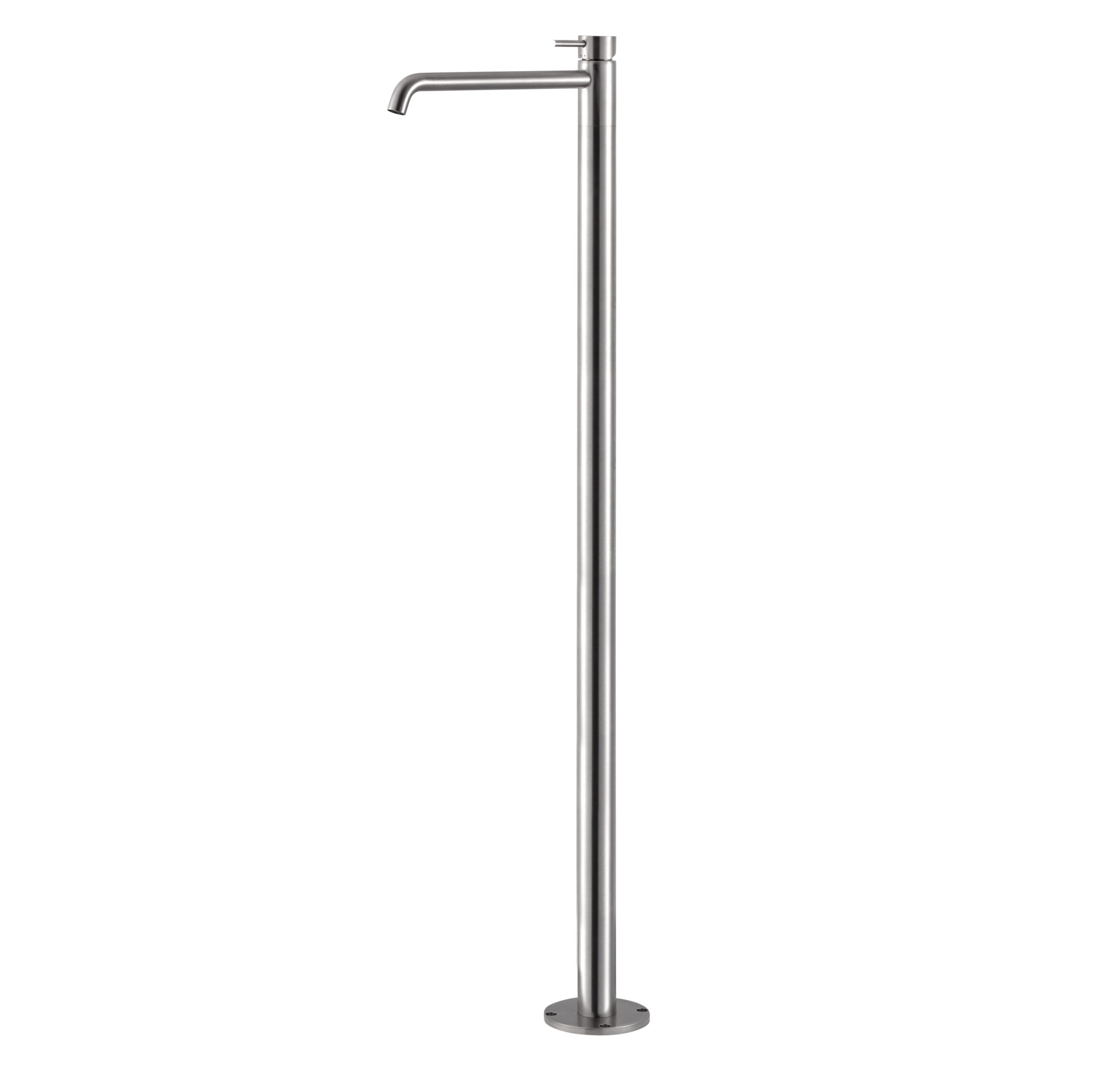 Tubico Nilo miscelatore lavabo freestanding pavimento inox