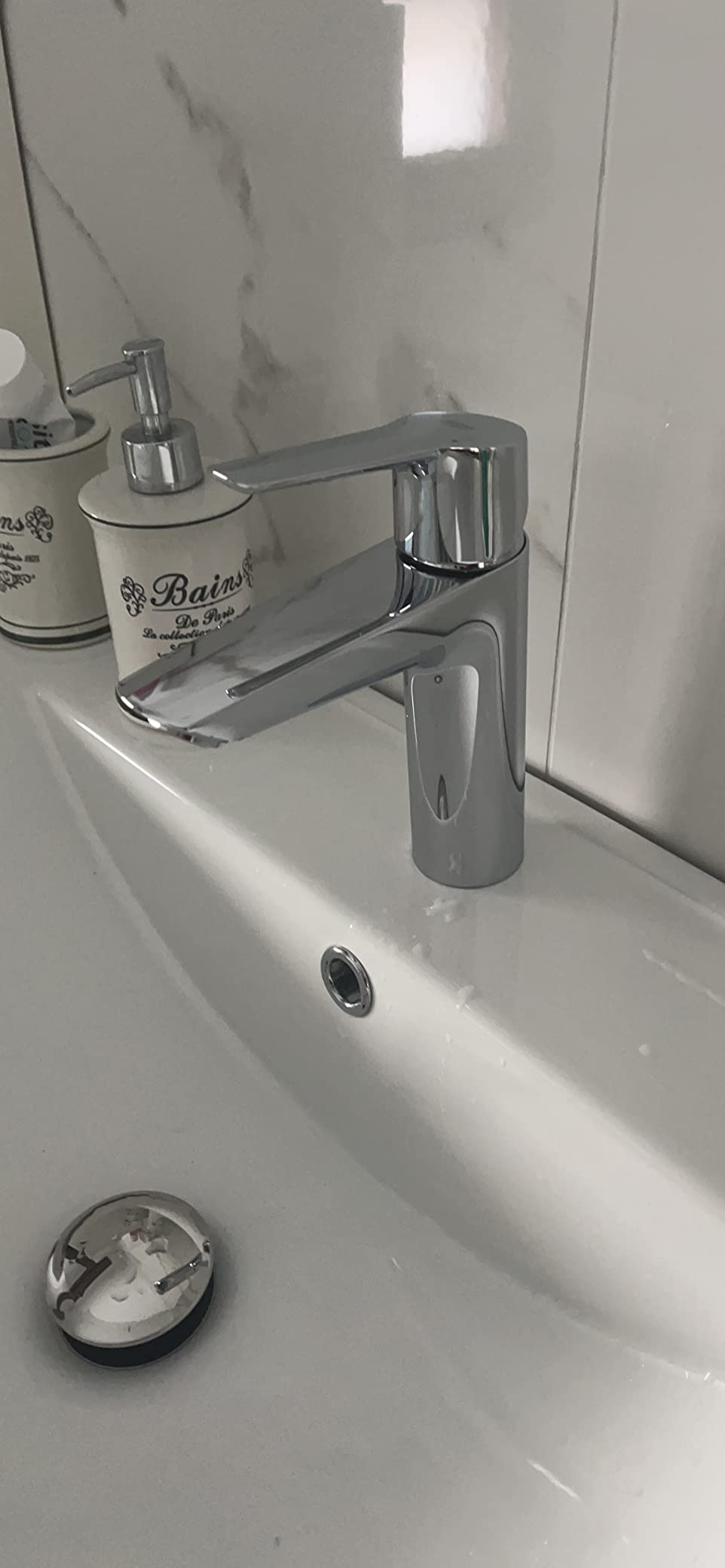 GROHE Start M miscelatore lavabo cromo con piletta EcoJoy
