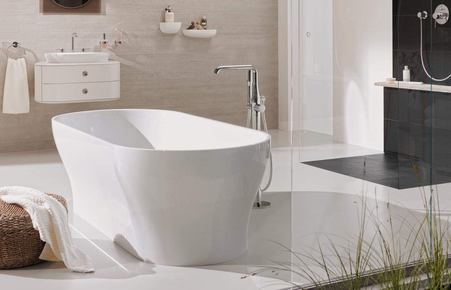 GROHE Essence 23491001 Miscelatore Vasca Pavimento Cromo