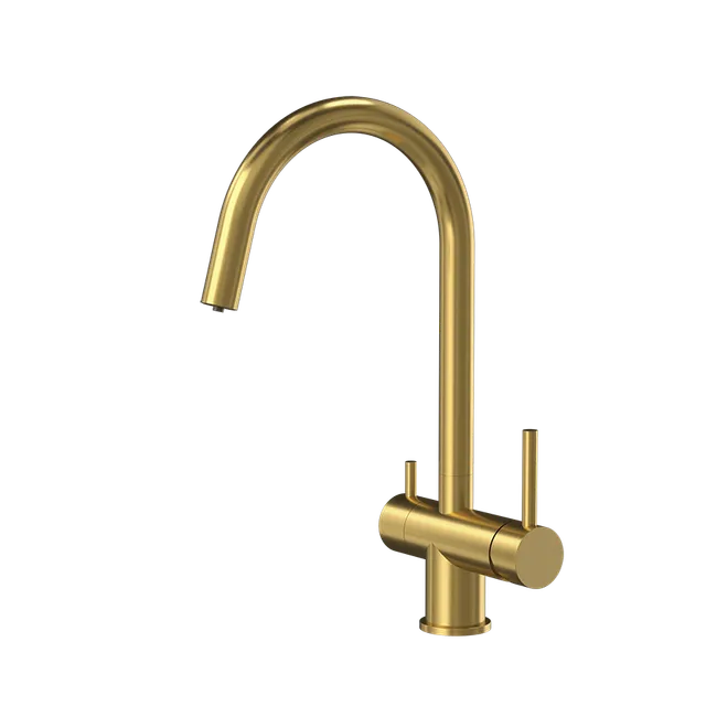 Tubico Kitchen River miscelatore cucina 3 vie PVD Gold
