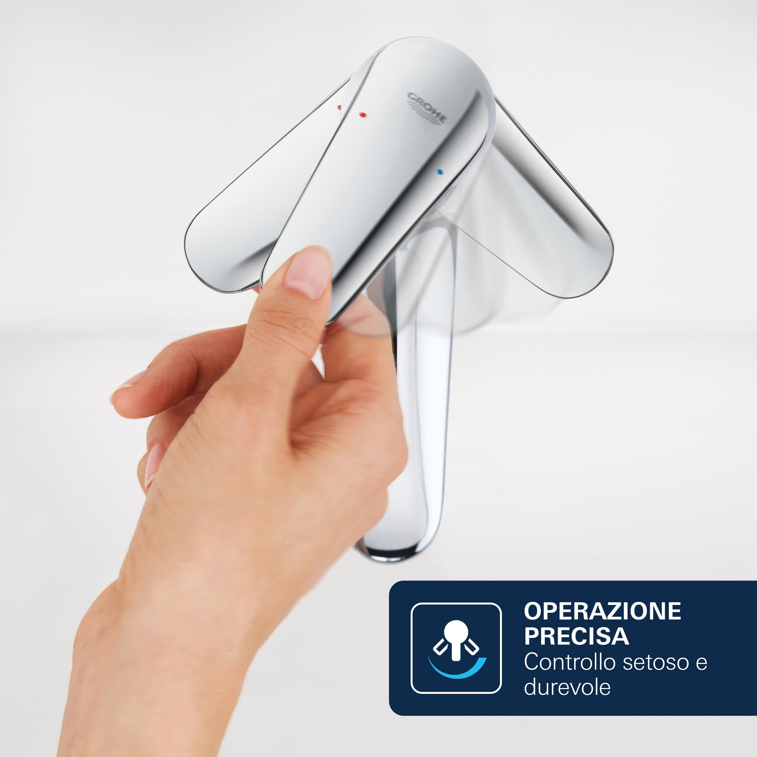 GROHE Dice miscelatore lavabo M cromo 3,5 l/min