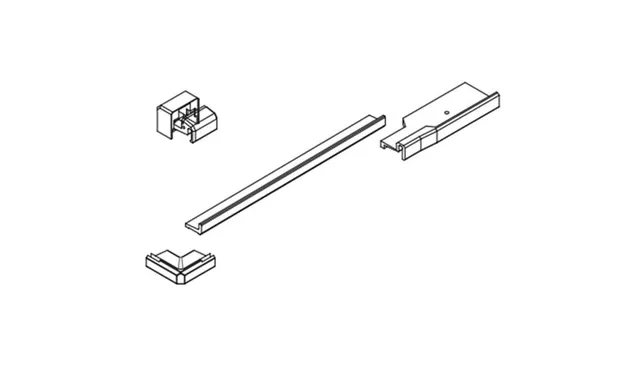 Vismaravetro Linea kit SMF RF-LF box doccia gun metal SX