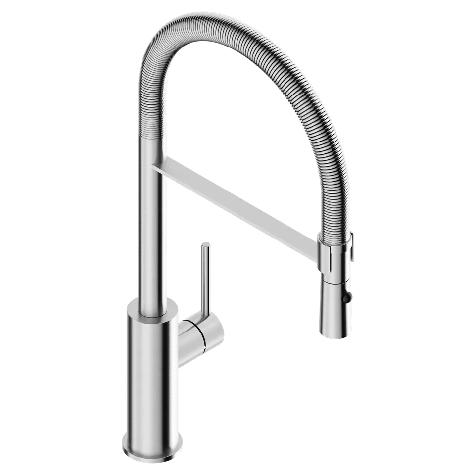 Tubico Kitchen Flows miscelatore cucina molla inox 316L