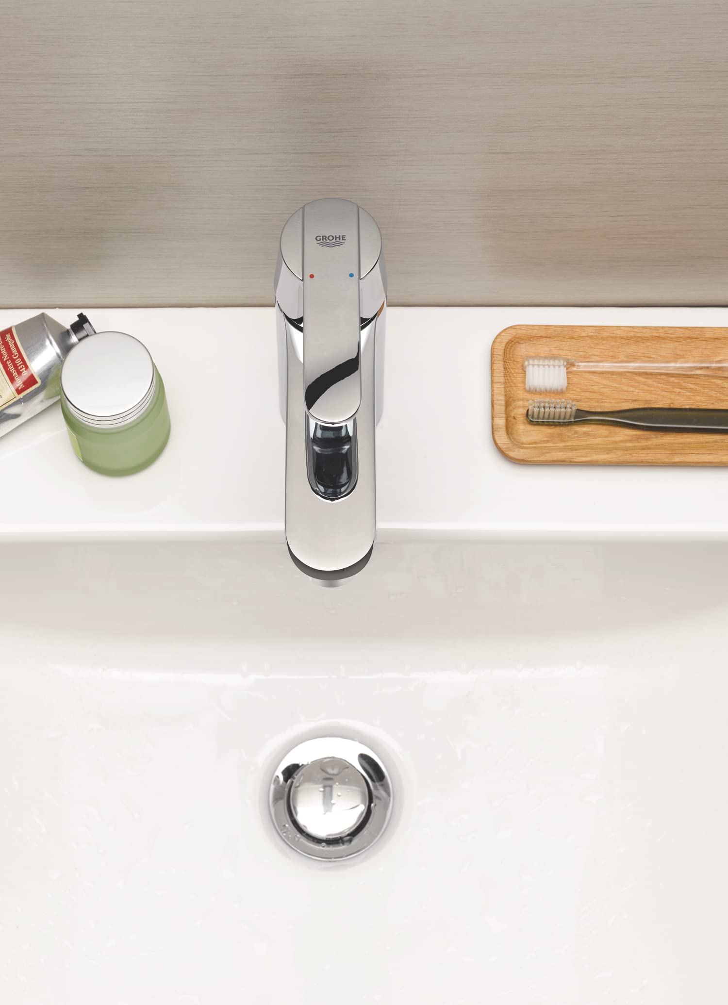 Grohe Eurocube 23454000 miscelatore lavabo M con saltarello