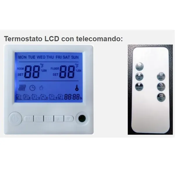 Sined Cronotermostato Infrarossi Bianco con Telecomando 15A