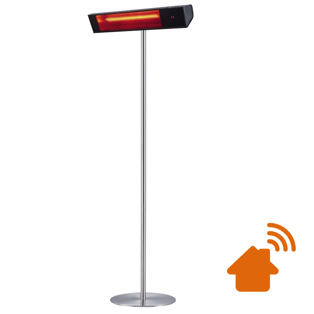 Sined Caldo Vetro Nero stufa infrarossi 2000W wifi da esterno