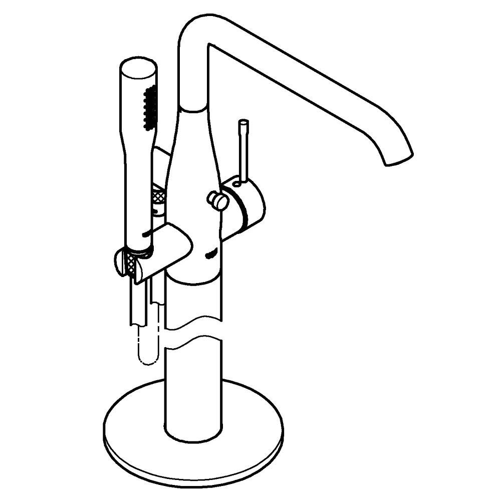 GROHE Essence 23491001 Miscelatore Vasca Pavimento Cromo