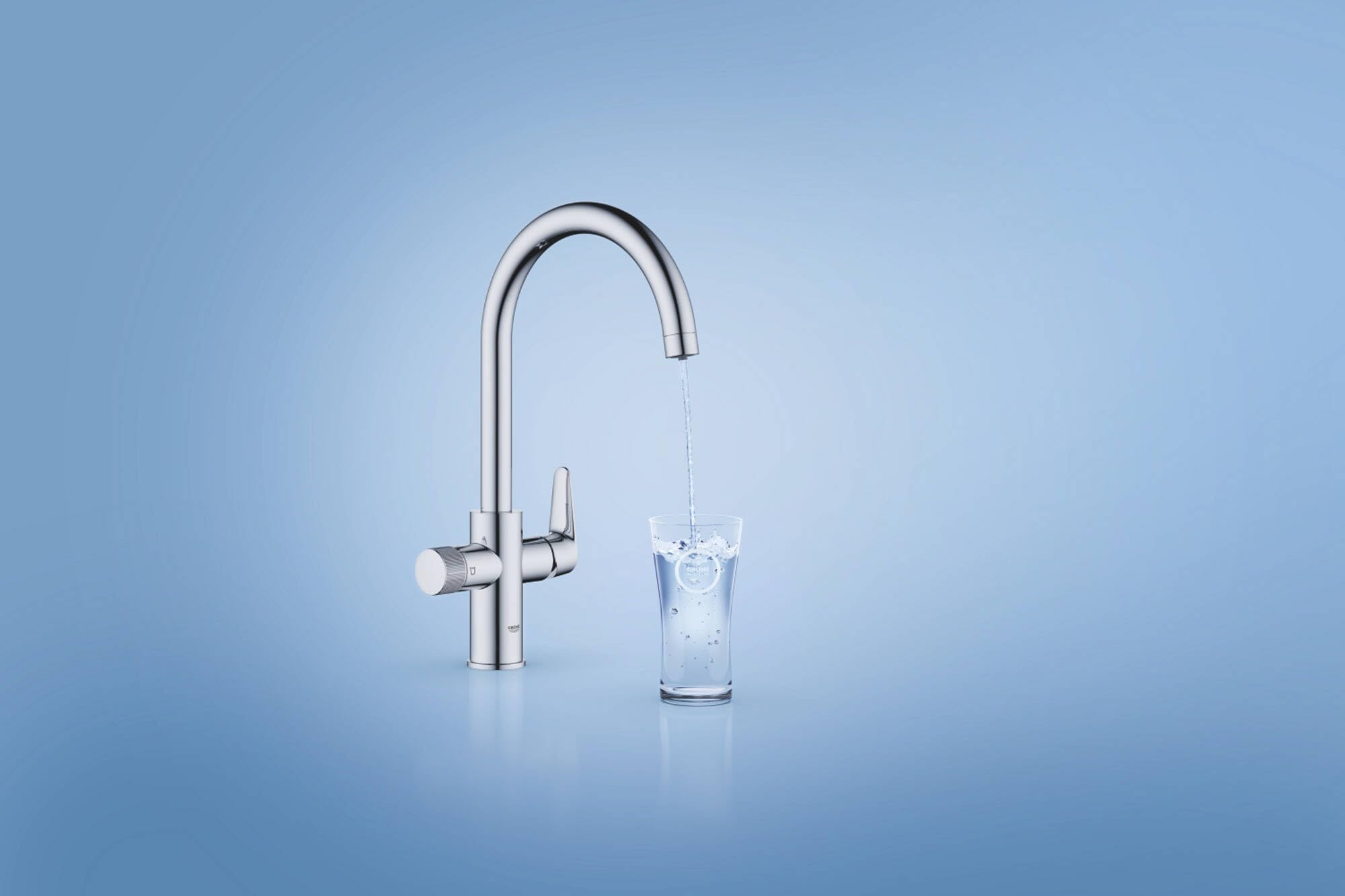 GROHE Blue Pure BauCurve miscelatore cucina filtrata cromo