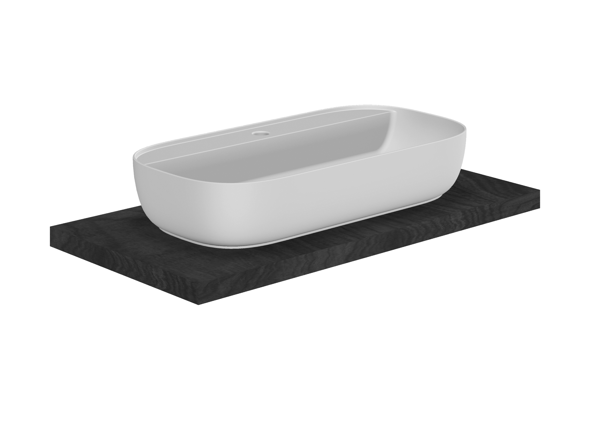 Scarabeo Glam 76/R Lavabo da Appoggio Bianco 76 cm