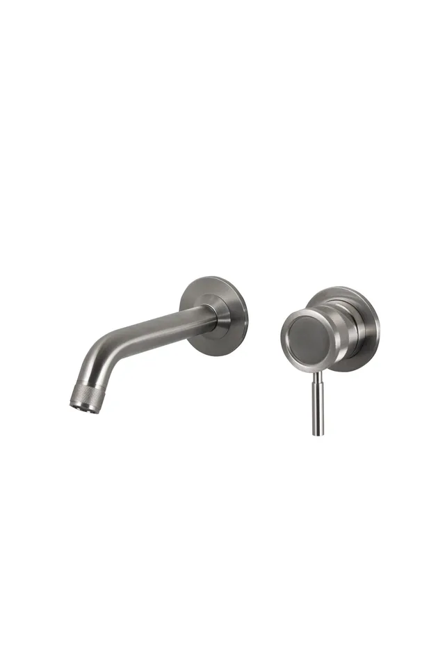 Tubico Volga miscelatore lavabo incasso bocca 21 cm inox 316L