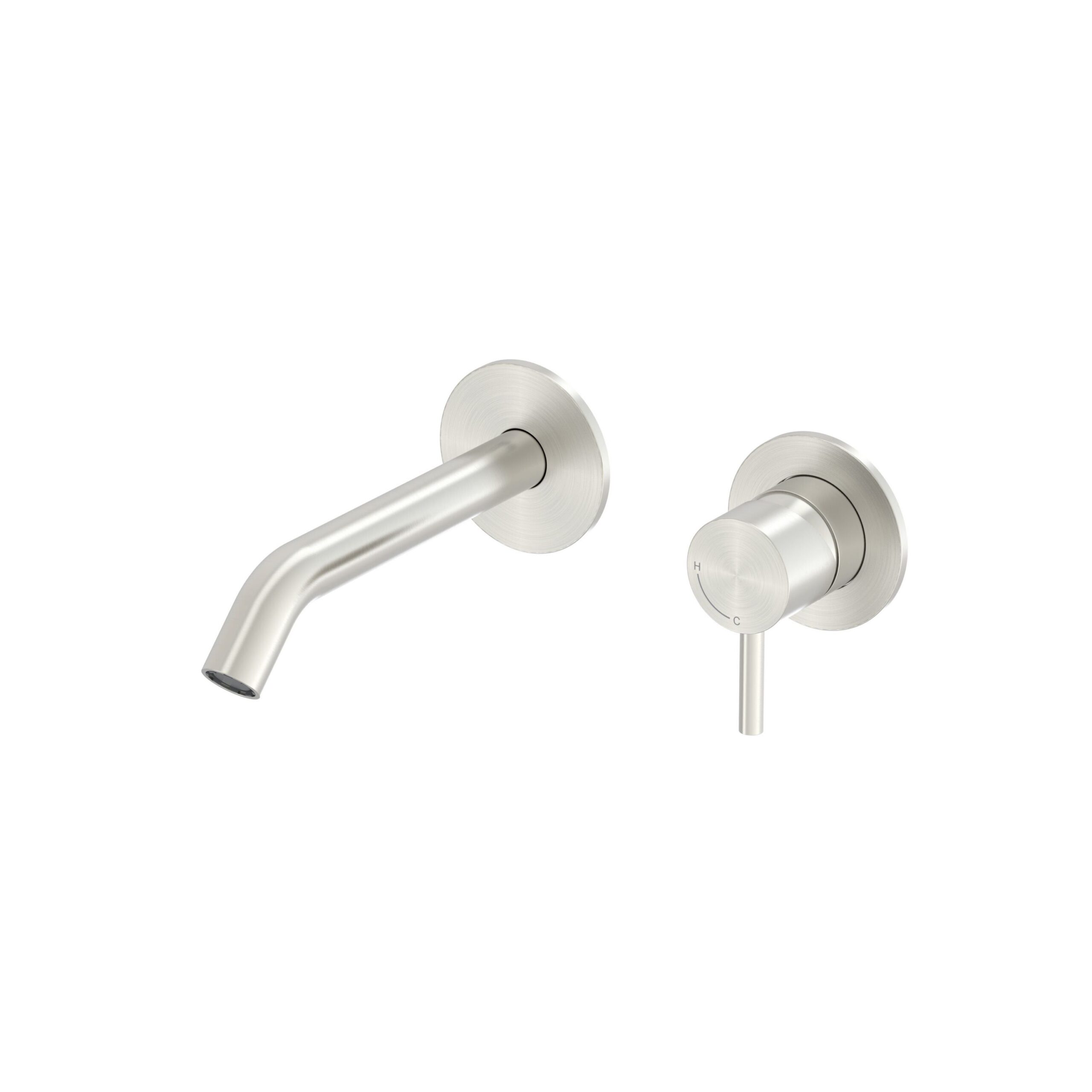 Sined Levante Inox kit rubinetto lavandino a parete satinato