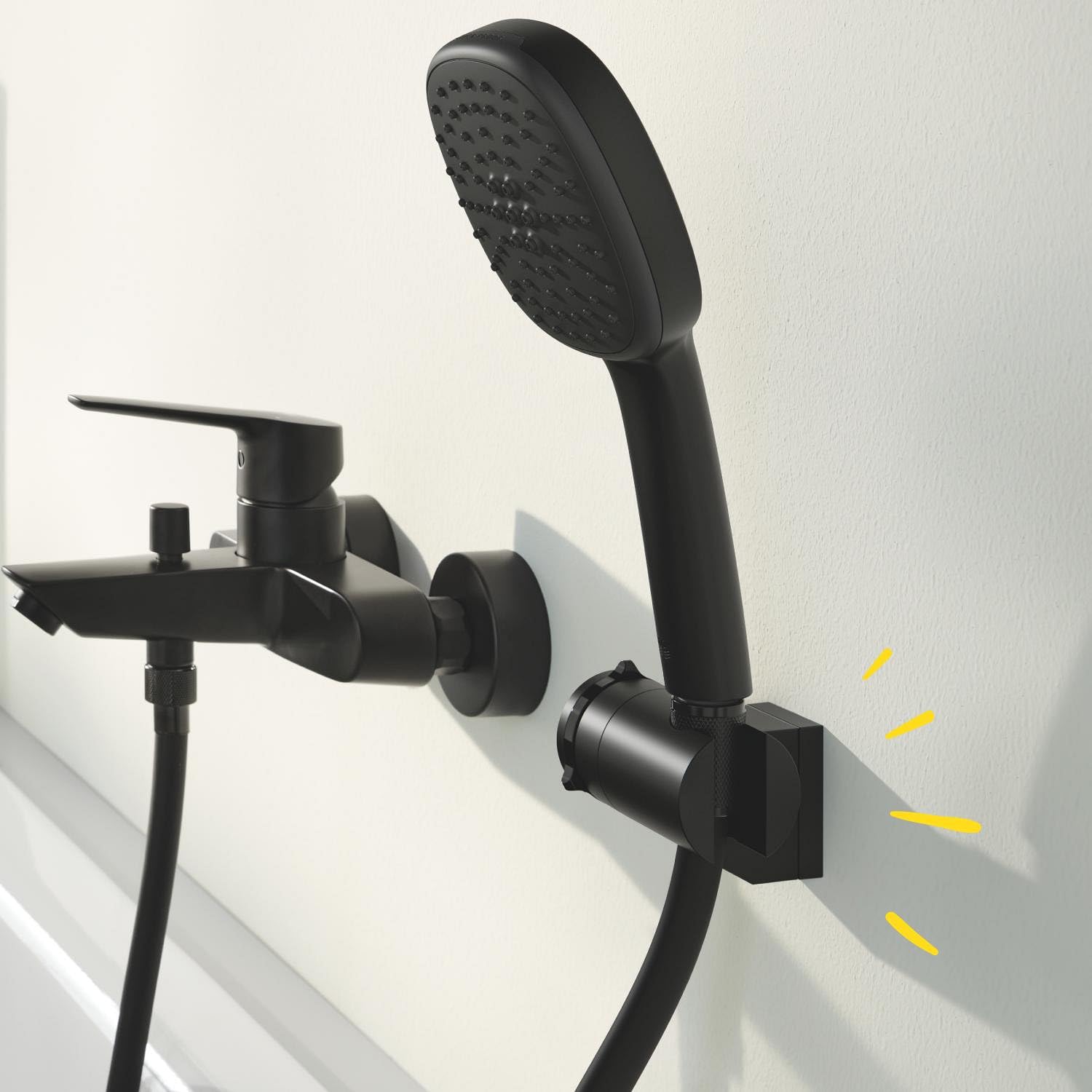 GROHE Vitalio Universal 261832431 portadoccia nero opaco metallo