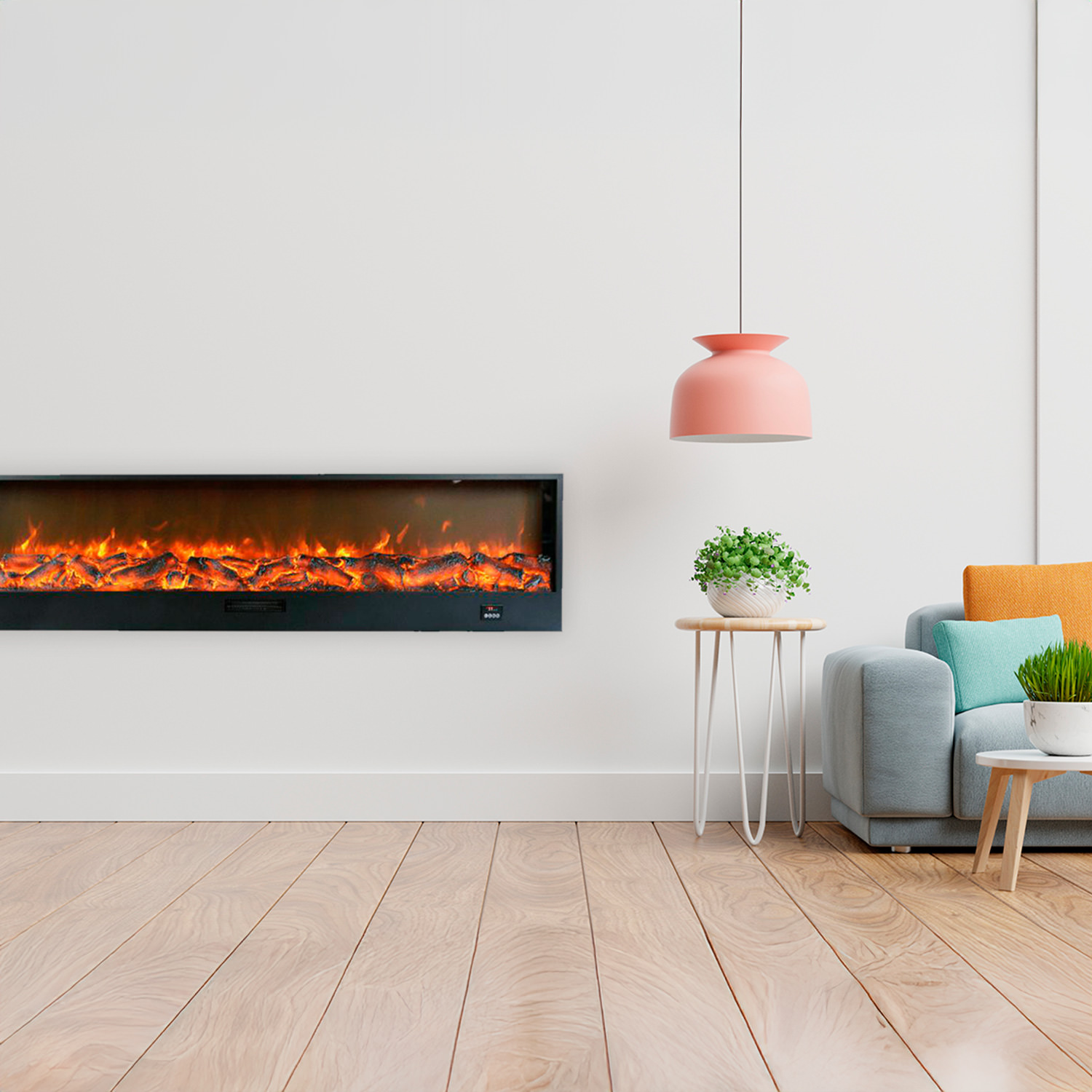 Sined Etna 300 caminetto elettrico da incasso nero 3 m 1500W