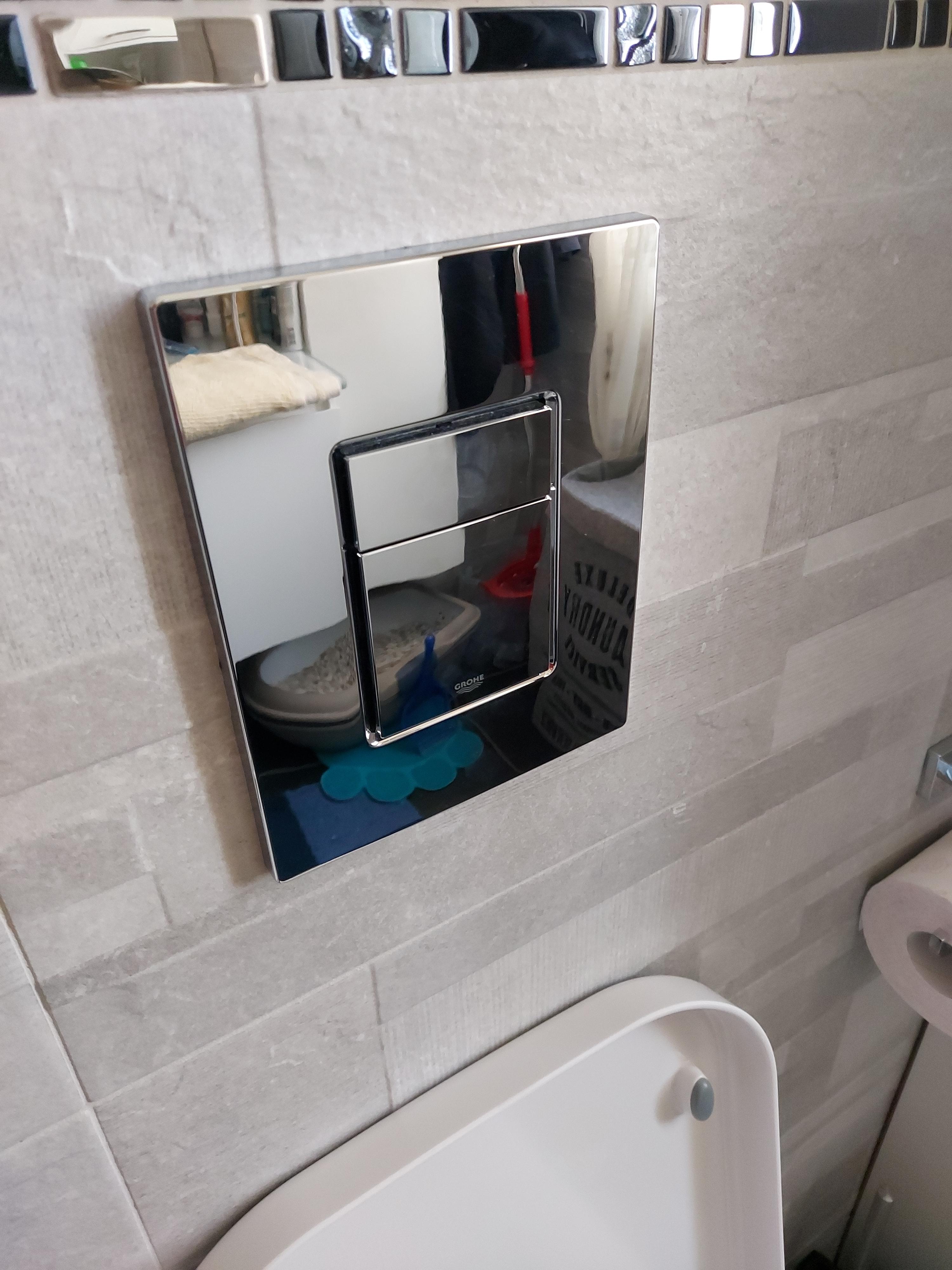 Grohe Skate Cosmopolitan 38732SH0 Placca WC Bianca doppio scarico