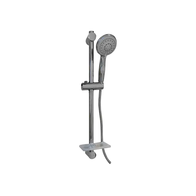Fluxy saliscendi doccia 5 getti argento con flessibile 150 cm