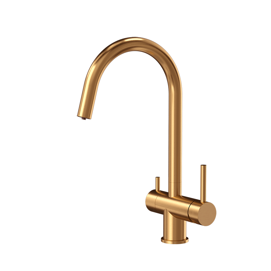 Tubico Kitchen River miscelatore cucina 3 vie copper