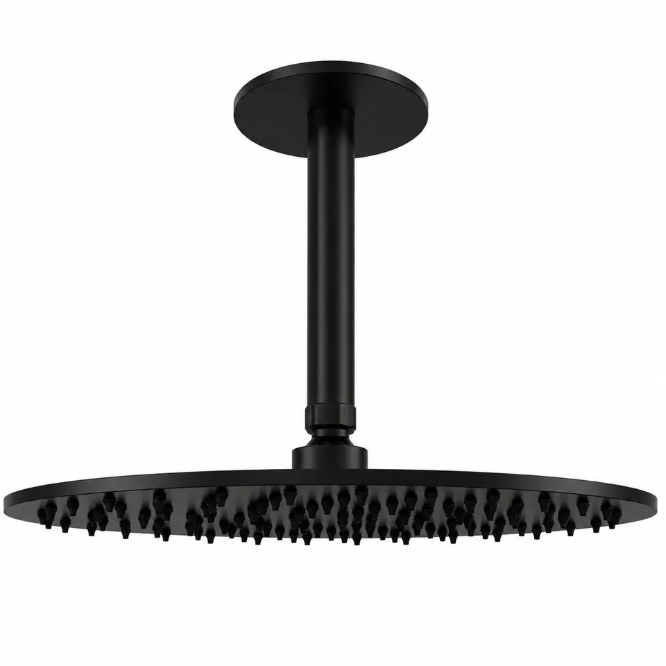Sined KIT-SOFFITTO-SOFFIONE-LEVANTE-CORTO-30-NERO soffione