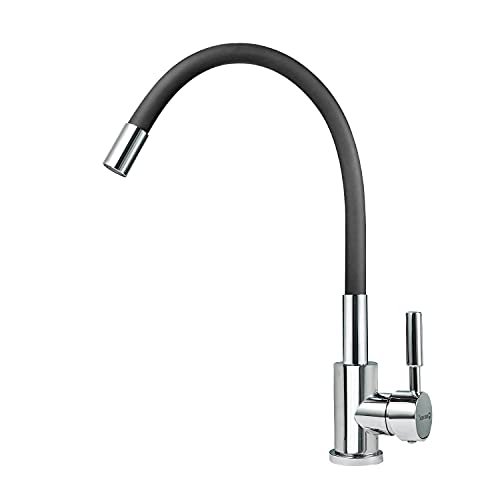 Solvex rubinetto cucina acciaio inox leva singola 360°