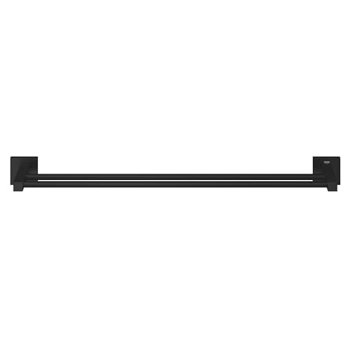 GROHE Start Cube 411042430 portasciugamani doppio nero opaco 654 mm