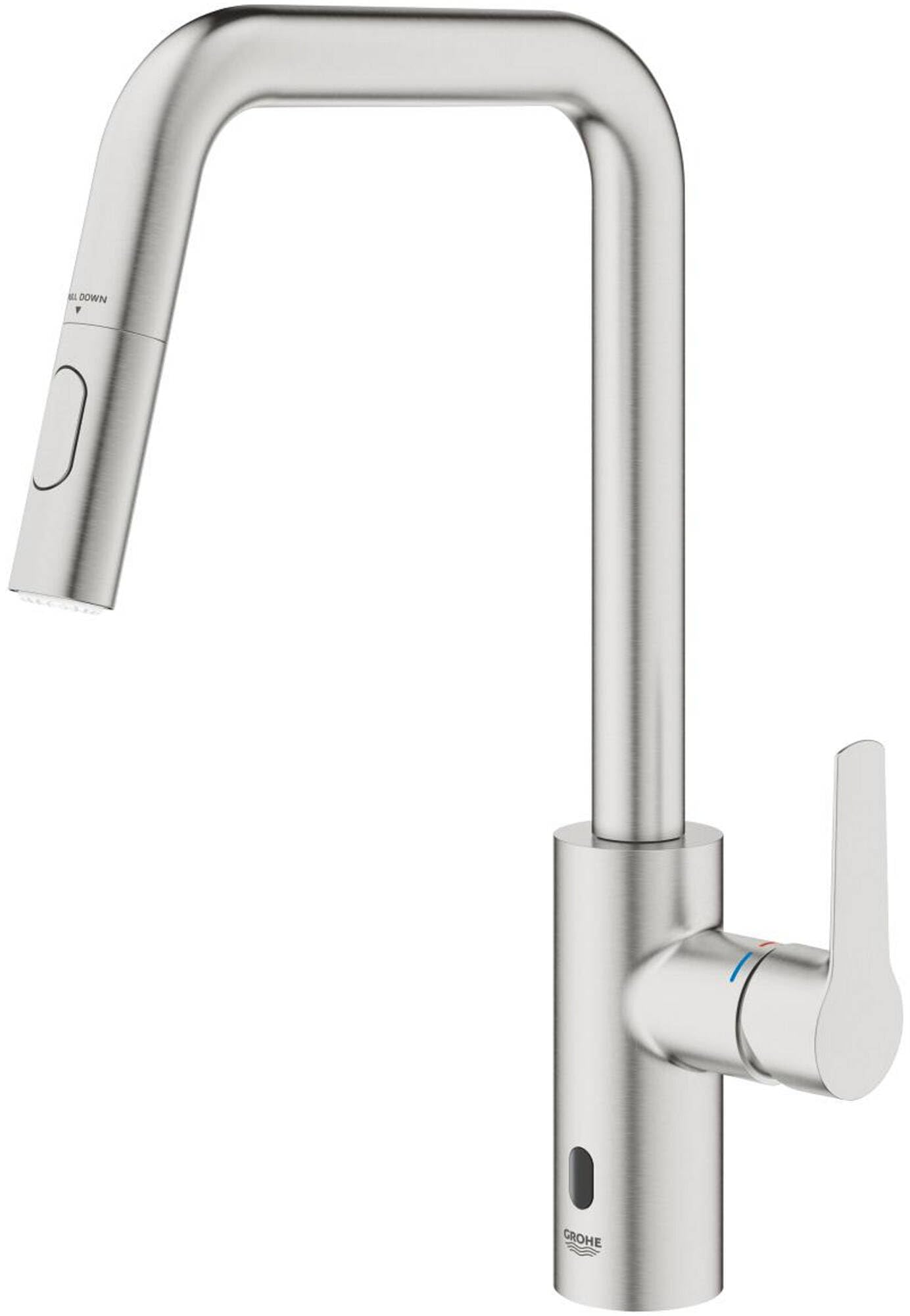 GROHE Start miscelatore cucina ibrido sensore cromo spazzolato