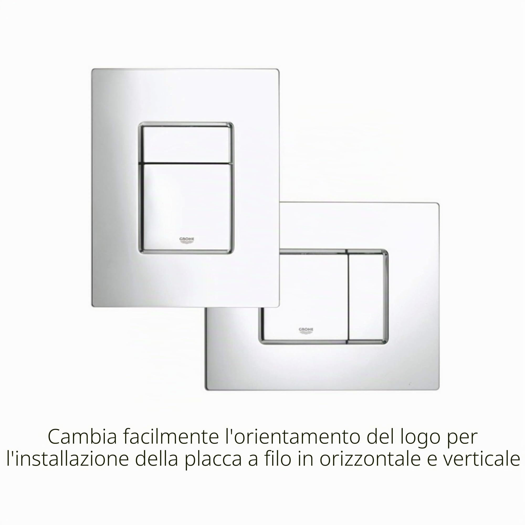 GROHE Even placca comando WC bianco alpino doppio scarico