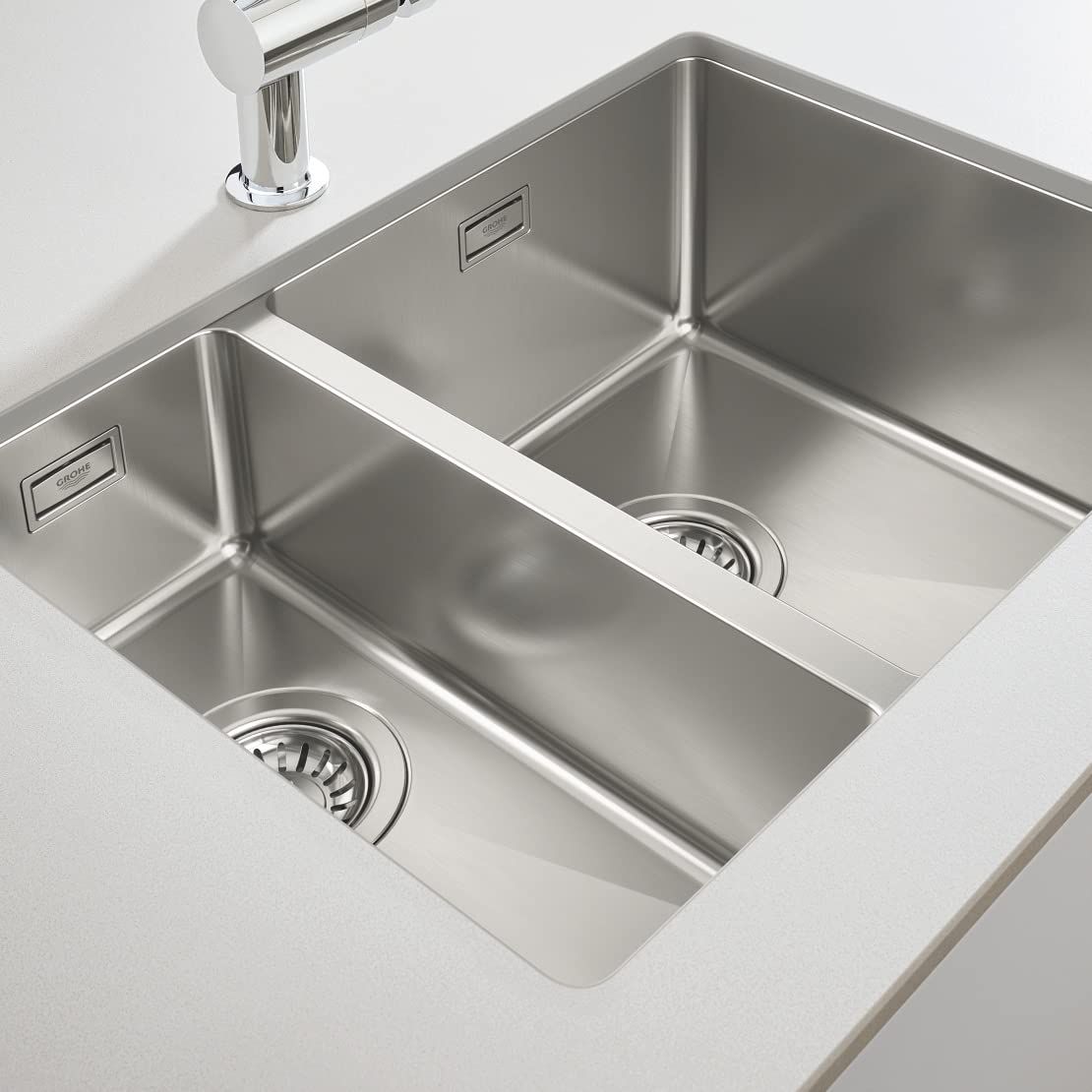 Grohe K700U 31576SD1 Lavello Cucina Acciaio 1 Vasca e Mezzo