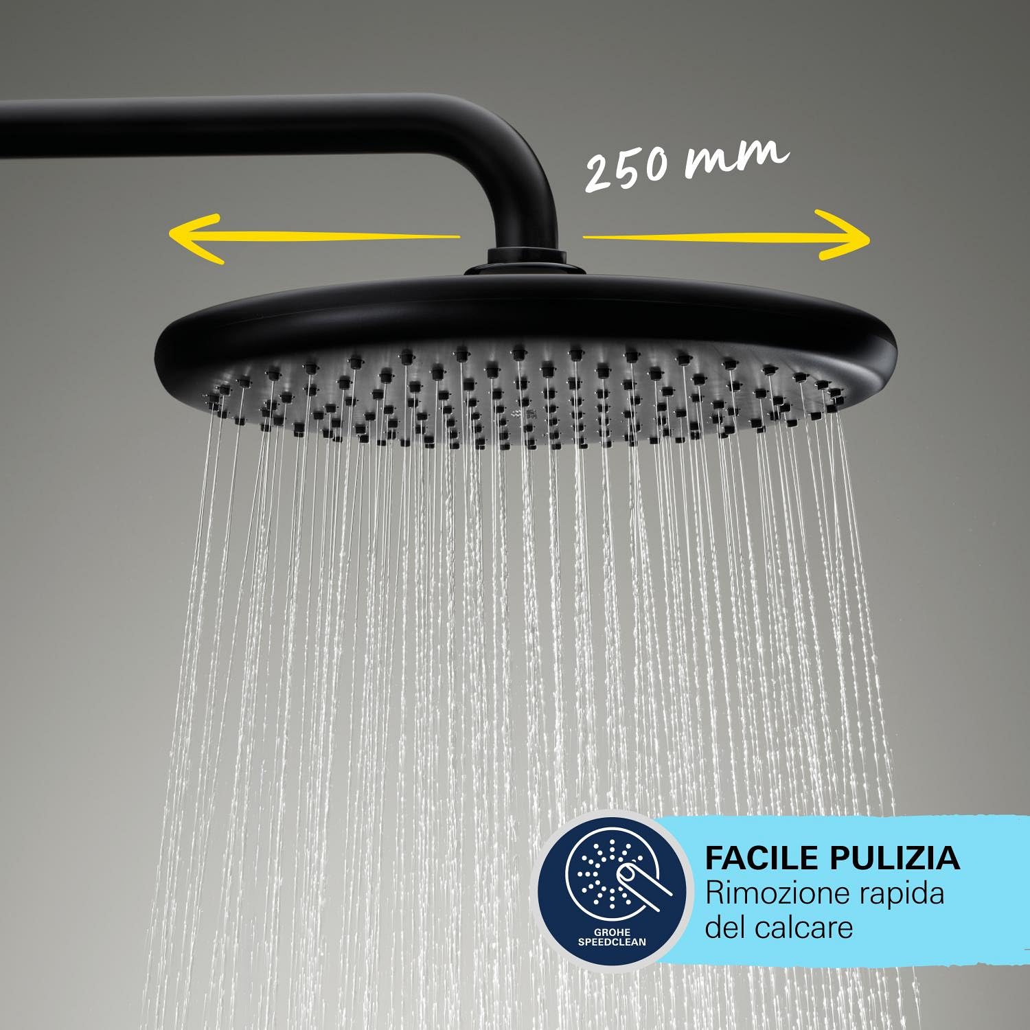 GROHE Vitalio Start System 250 colonna doccia nero opaco