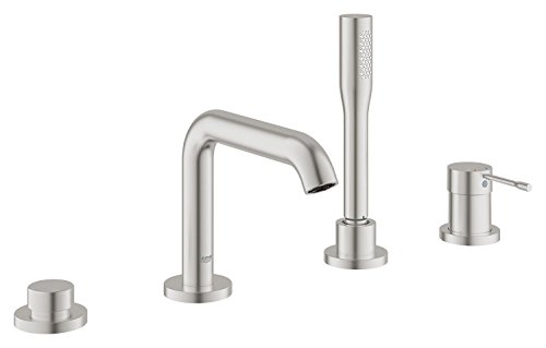 GROHE Essence 19578DC1 Rubinetto Vasca 4 Fori Acciaio
