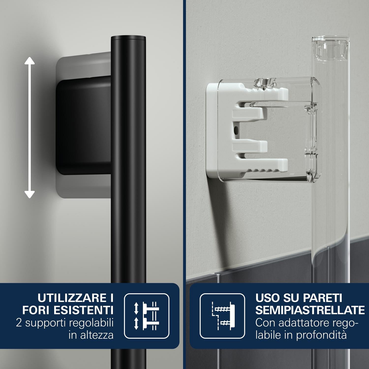 GROHE Vitalio Joy+ 120 1348662430 saliscendi nero opaco risparmio idrico