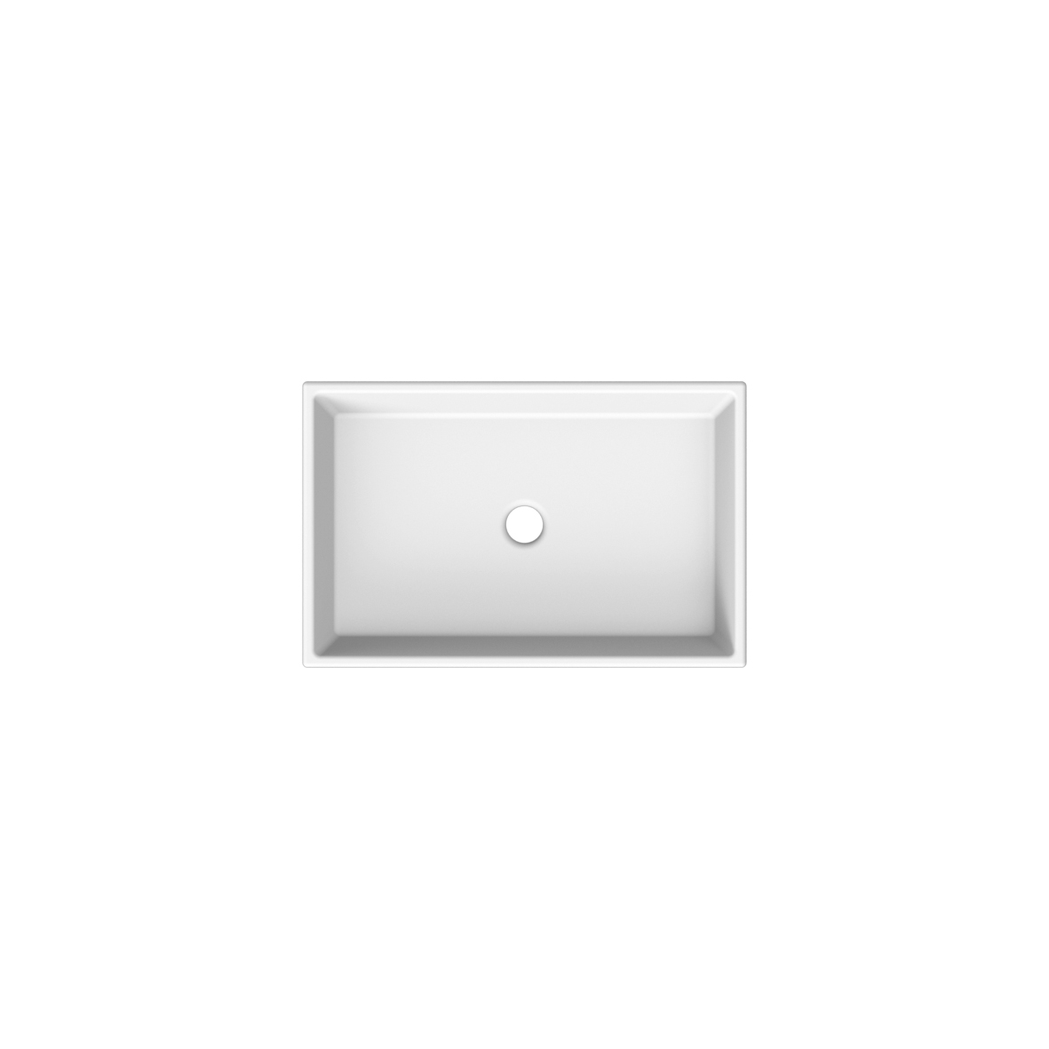 Scarabeo Teorema 2.0 60 lavabo appoggio 60x40 bianco