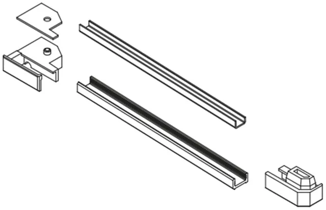 Vismaravetro Serie 8000 SMF Kit Completo Ricambio Bianco Sx