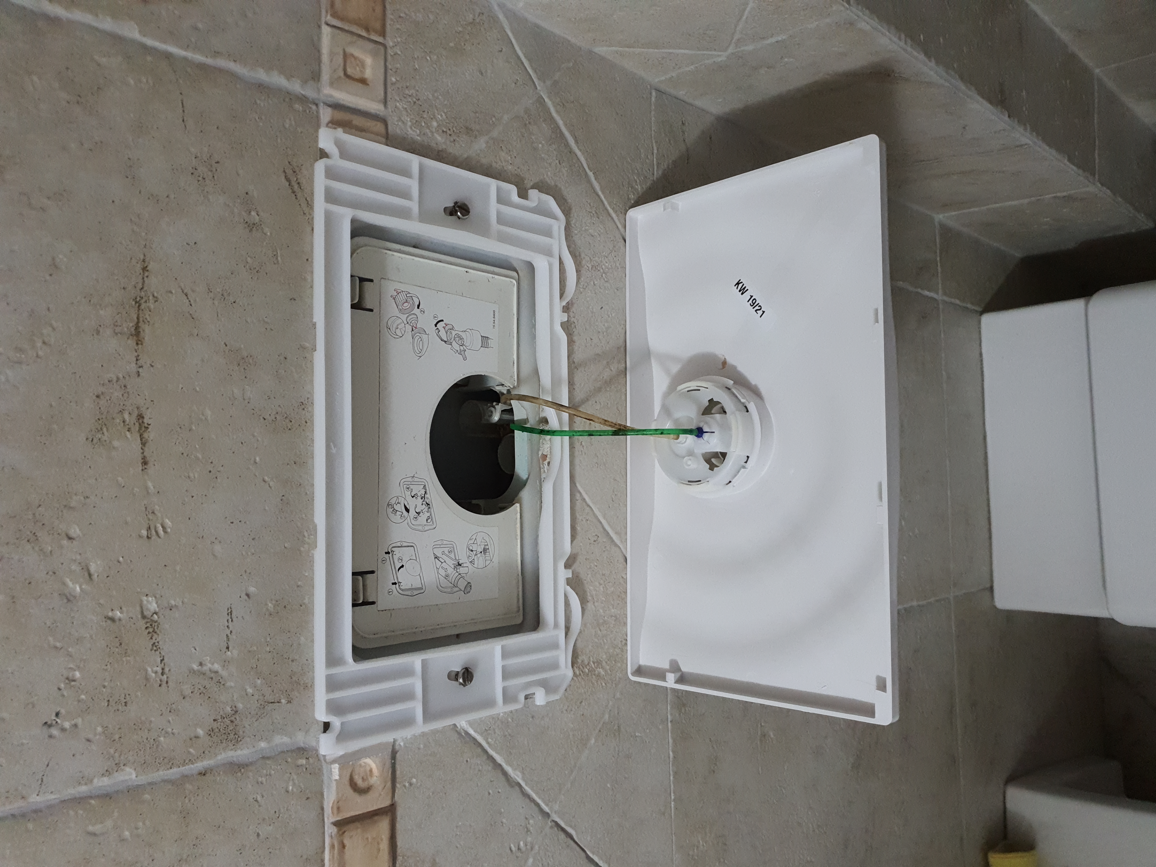 GROHE Surf 37859SH0 placca WC bianca 2 tasti risparmio