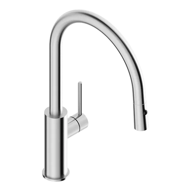 Tubico Kitchen Flows miscelatore cucina doccetta 2 getti inox