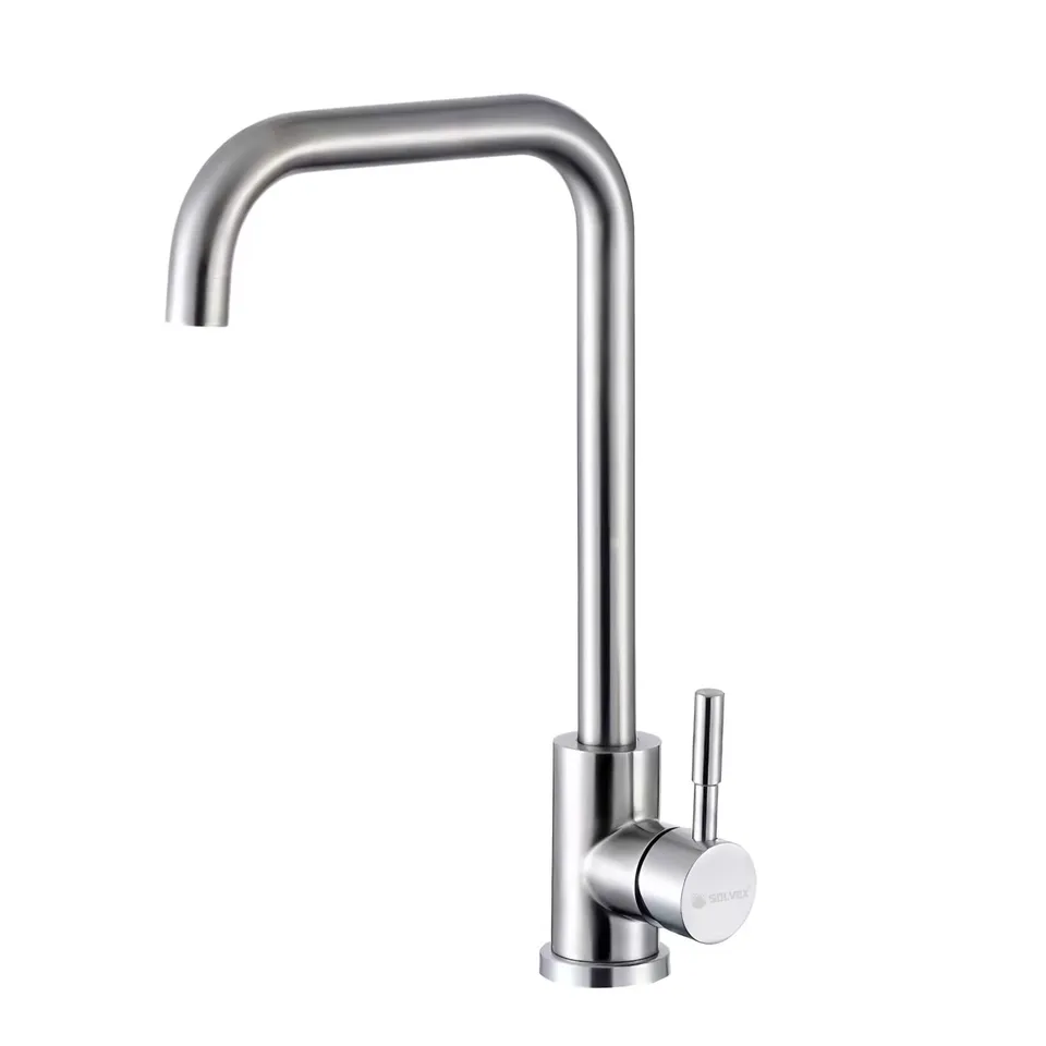 Solvex SP-10021 miscelatore cucina nichel spazzolato acciaio inox