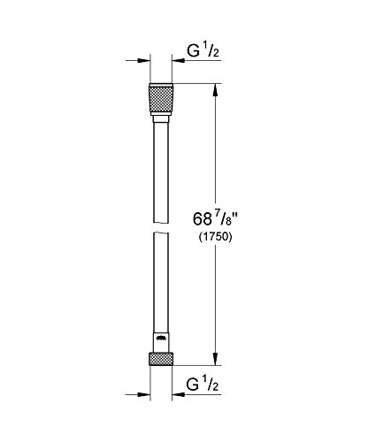 Grohe Silverlex 28388DC0 Flessibile Doccia 175 cm Grigio