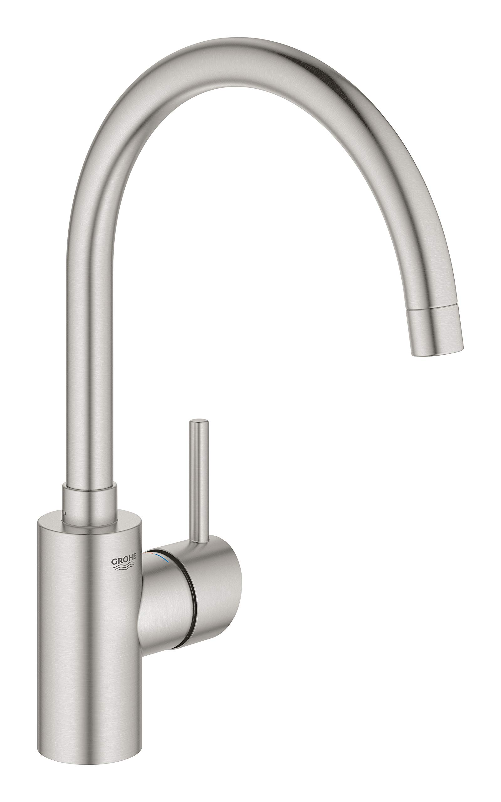 Grohe Eurocube 31483DC2 miscelatore cucina acciaio doccetta