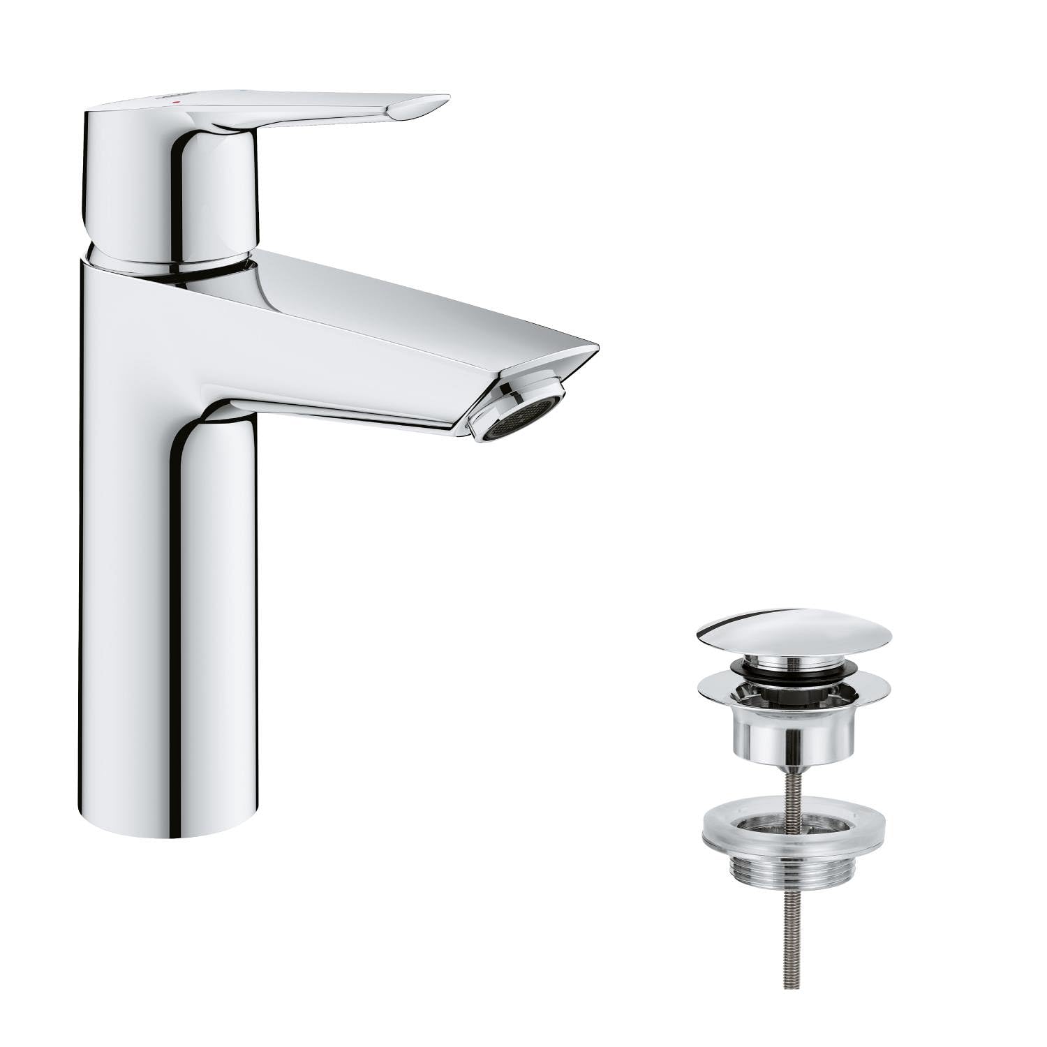 GROHE Start M miscelatore lavabo cromo con piletta EcoJoy