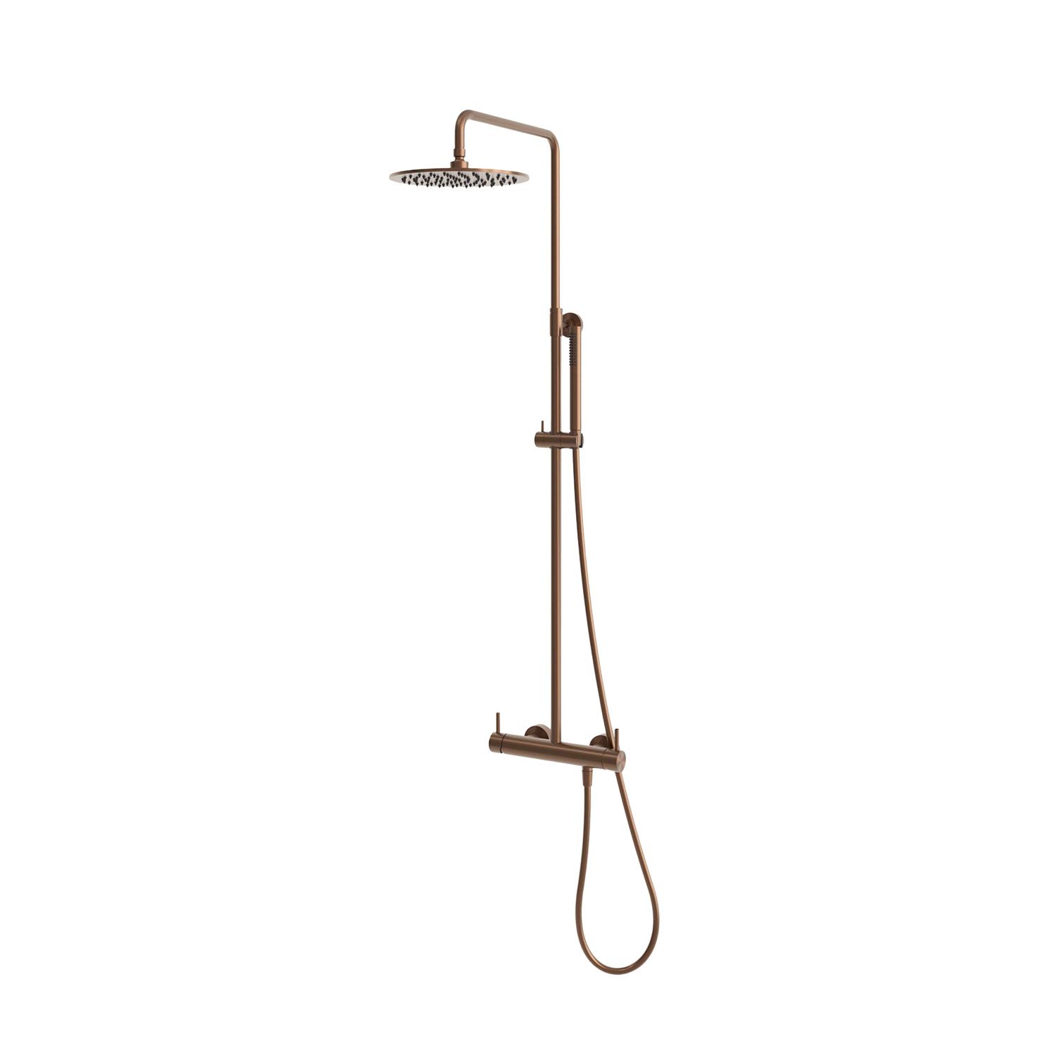 Sined Levante doccia a parete oro rosa 25 cm