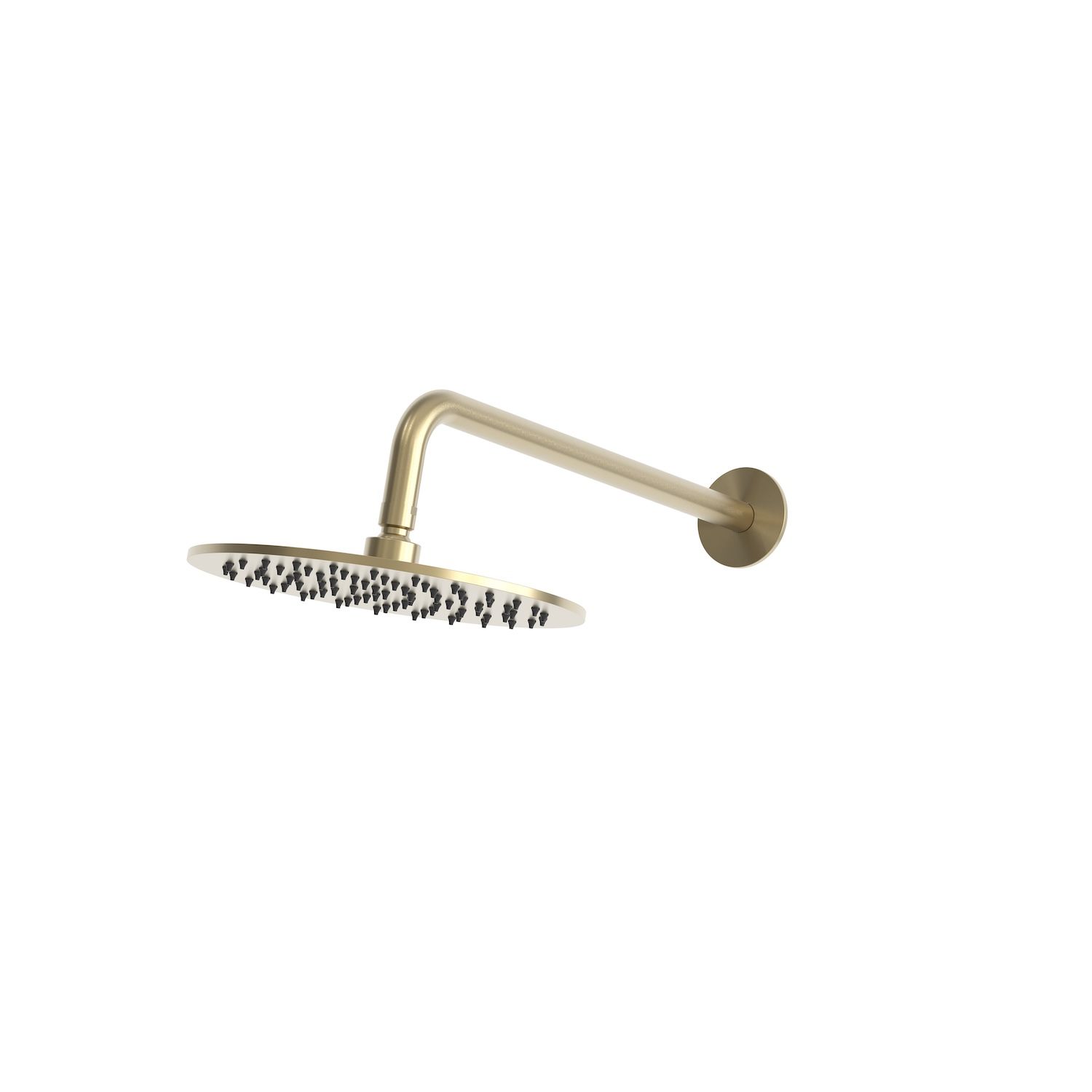 Sined Levante braccio doccia a parete soffione 30 cm oro inox
