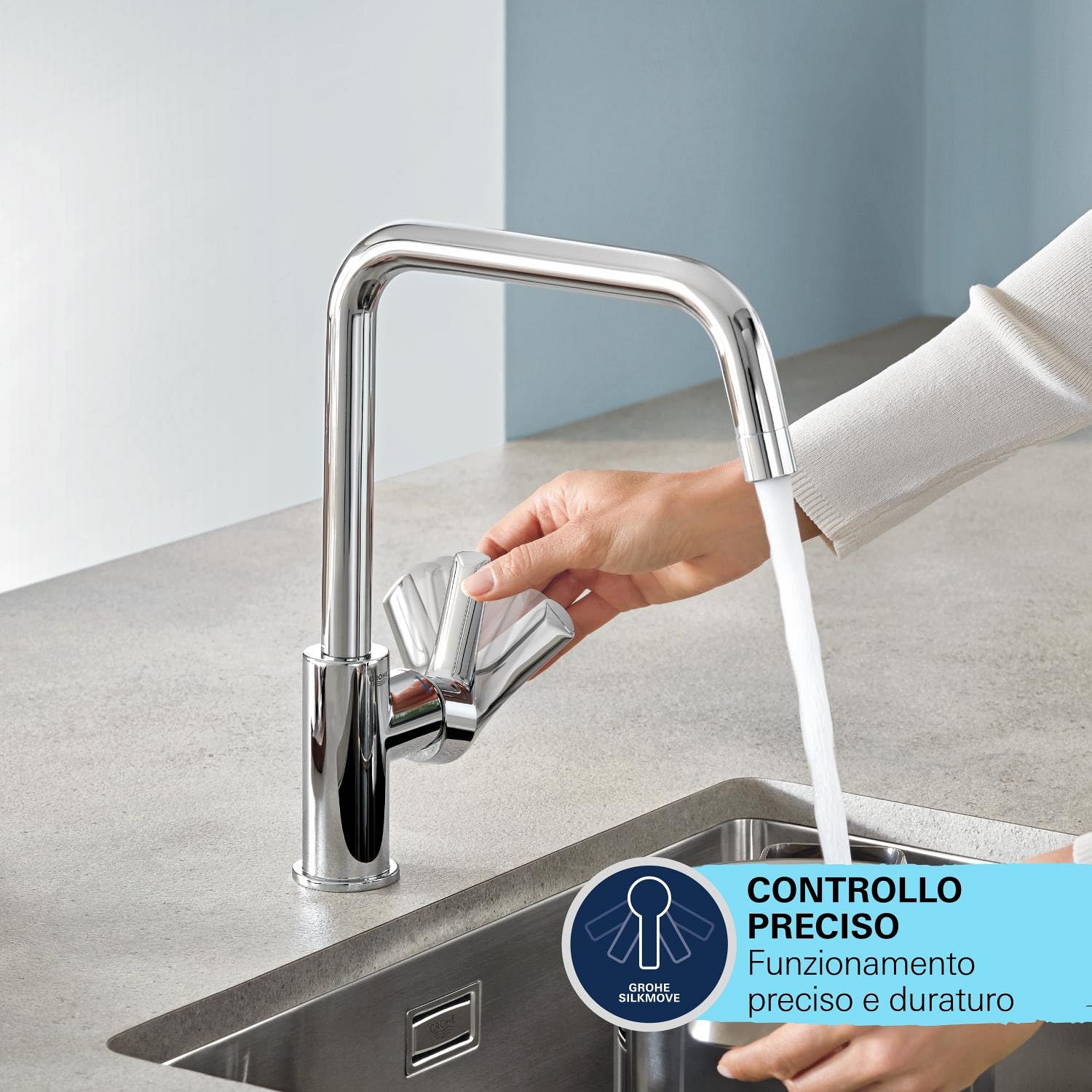 GROHE Start 305302432 rubinetto cucina nero opaco